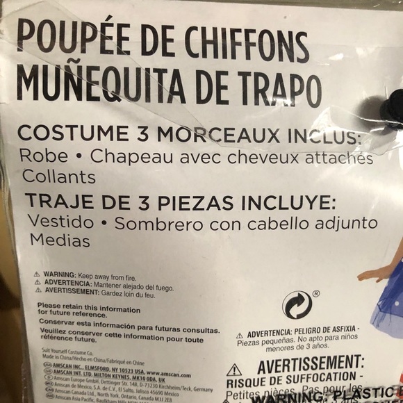 ❤️💙 Rag Doll Costume FREE Halloween MAKEUP Included!!💄 - Picture 7 of 7